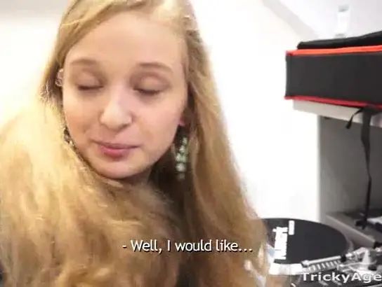 Her very first porno audition flick