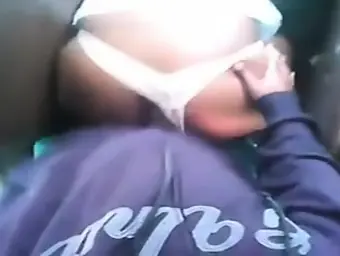 Ebony college bus driver goes wild in lingerie and outdoor POV with BBW in public