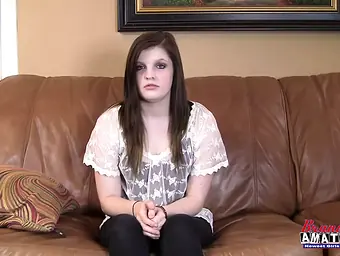 BrandNewAmateurs slightly 18yo Blowage Goddess Riley gets her taut twat rammed with playthings