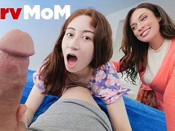 Stepmom Kaylee & her youthfull pal Ava get down & filthy with Jay's stepson at homecoming encounter