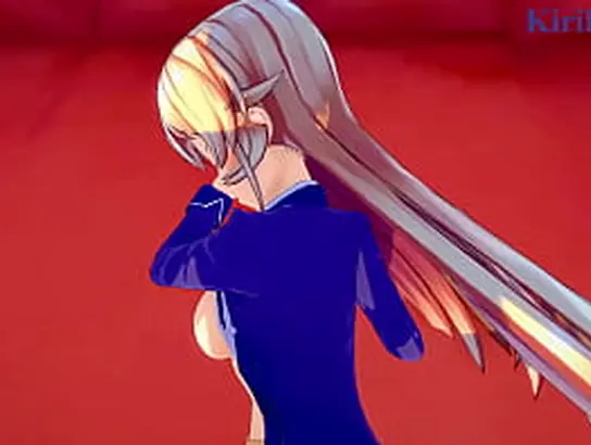 Erina Nakiri and Ikumi Mito get down and dirty in a steamy 3D hentai game