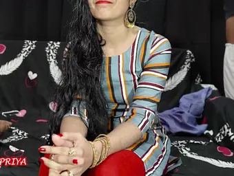 Your Priya gets a gonzo suck off before Christmas dinner with her pal's father