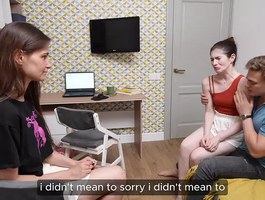 Stepdaughter's step-dad dominates her in a rough homemade game of cooking up g00dness