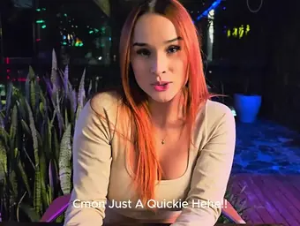 Abella Olsen gets her bubble butt drilled by a stranger in a public eatery shower