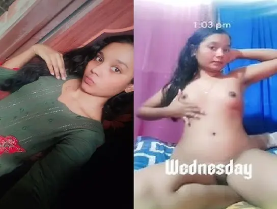 Naughty 18yo schoolgirl with small tits shares her nude pics