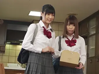 Ultra-cute Suzu Yamai tempts her friend 18yo with super hot labia have fun & oral act!