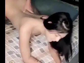 Nice Chinese nubile gets her cock-squeezing beaver penetrated rigid in homemade lovemaking gauze