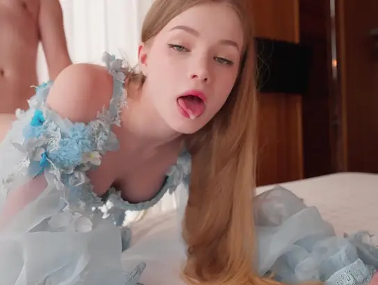 Lily Cute & Anastangel get their tight cunts pounded hard in Labia for internal cumming!