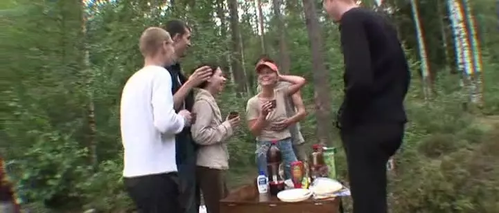 5 boys and 2 teen girls in the forest - TeenPornVideo.SEX